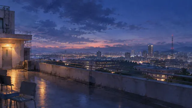 After the Nocturne——夜晚城市上空的屋頂
