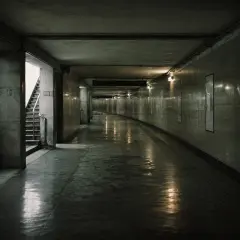 Trecho da Passagem Subterrânea da Praça do Povo, em Xangai