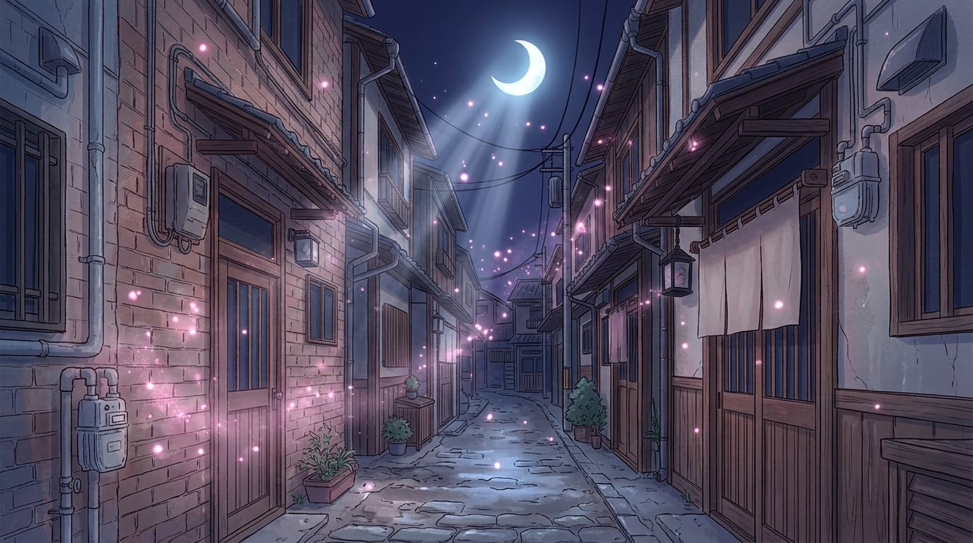 Moonlit Alley background