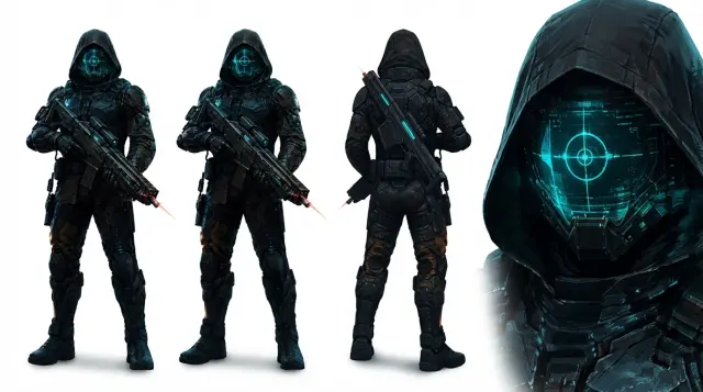 Soldier Three-View — ficha de identidad