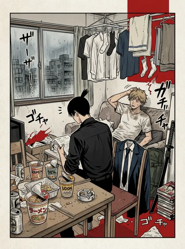 Chainsaw Man — Denji and Aki's apartment