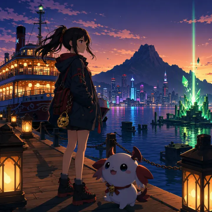 GPT Image 2 key visual — Fernwick Harbor