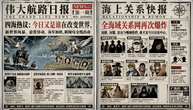 伟大航道日报 — 世界新闻跨页