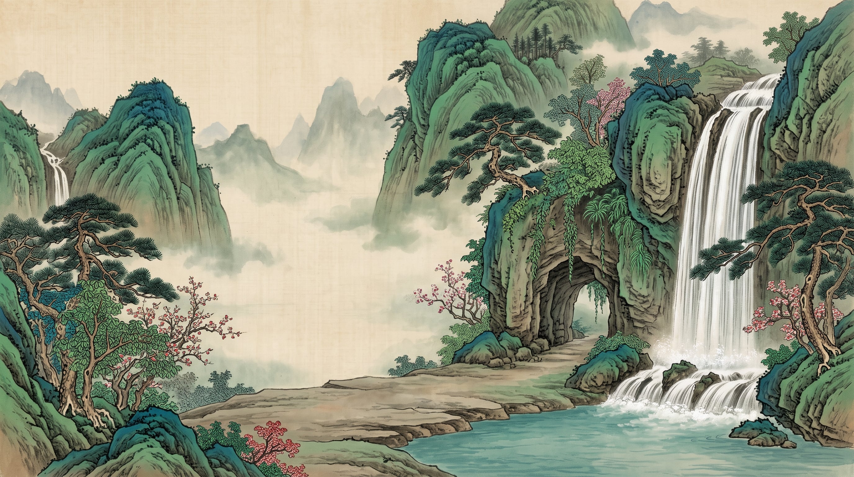 Hintergrund: Huaguo-Berg