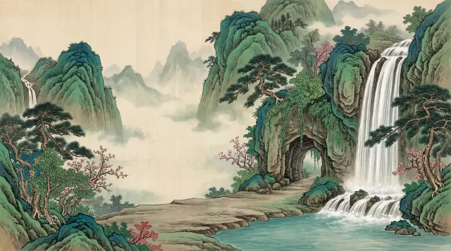 Hintergrund: Huaguo-Berg