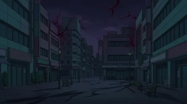Sailor Moon — dark plaza wallpaper