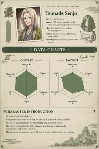 Tsunade Senju — profile card
