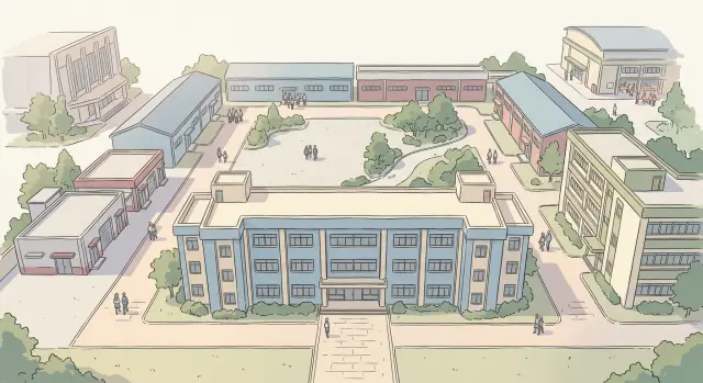 Location plate — Xiapu High School