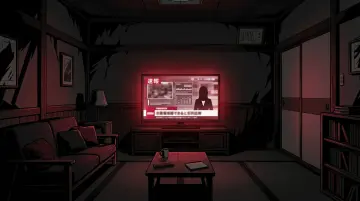 Generador de juegos de misterio IA — sala de noticias TV de Death Note, el nombre de Kira se extiende