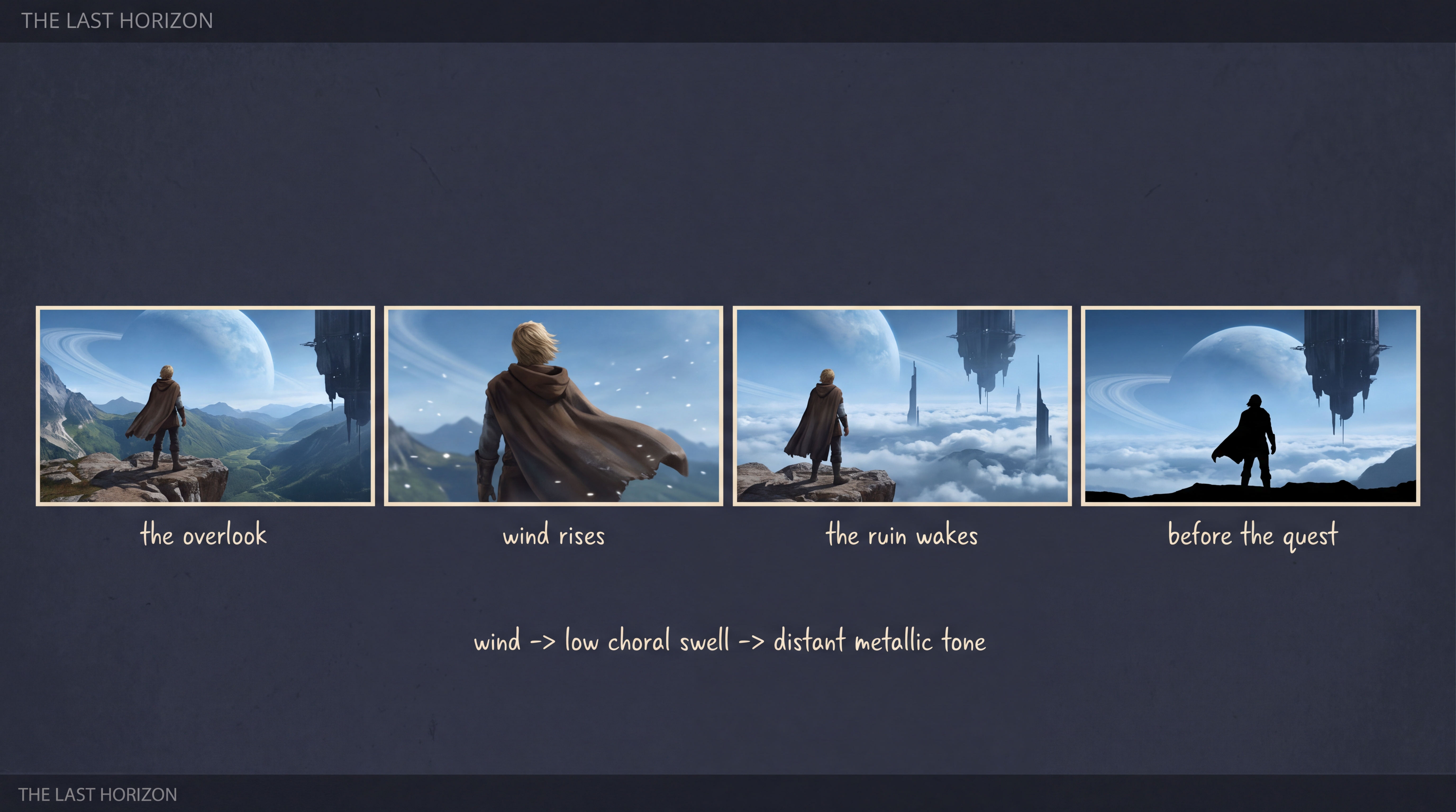 Referencia semilla: el storyboard de la intro en 4 fotogramas