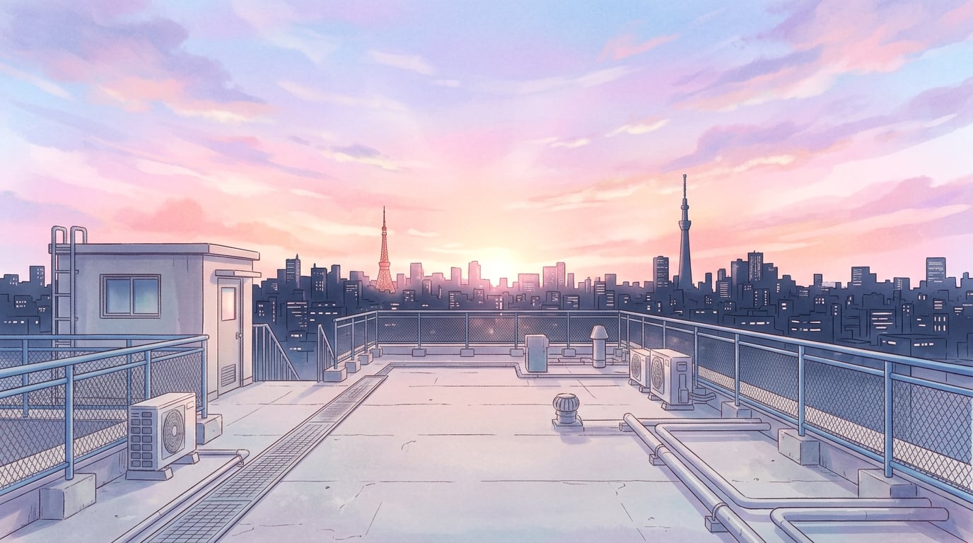 Rooftop Dawn background
