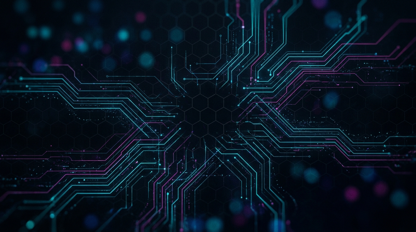 Telón de fondo del juego — vacío de red digital