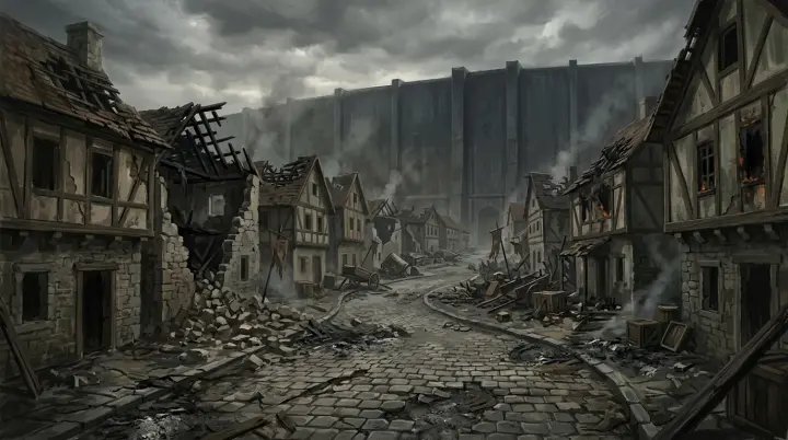 Attack on Titan dark fantasy scenes