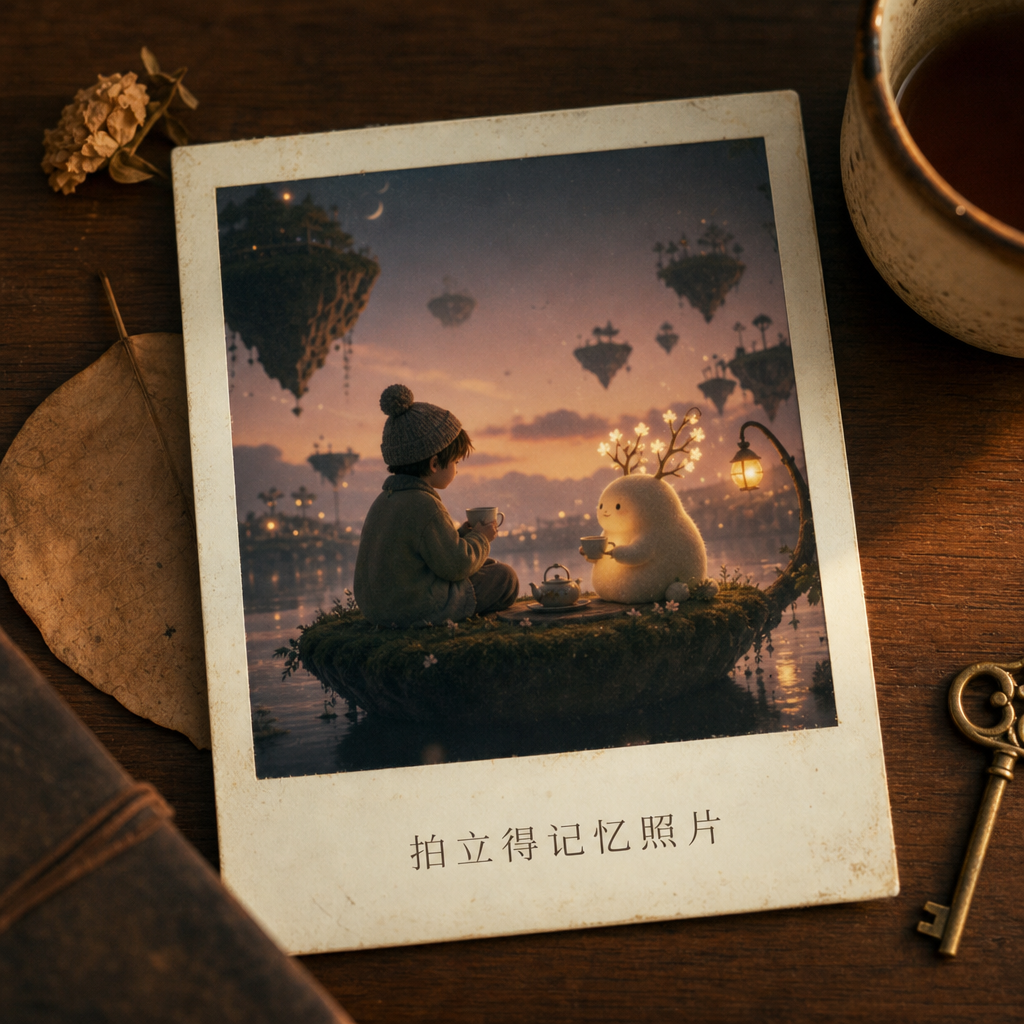 Polaroid Memory Photo — template showcase card