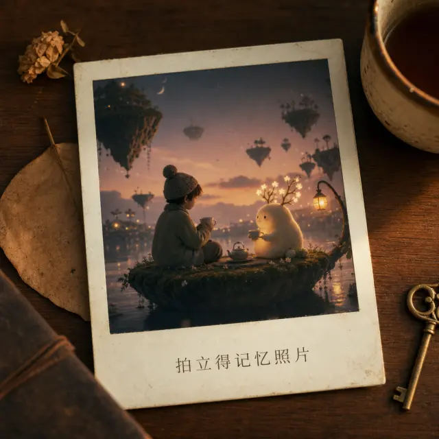 Polaroid Memory Photo — template showcase card