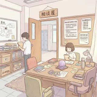 키 비주얼 — 상담실, 상담이 이루어지는 방