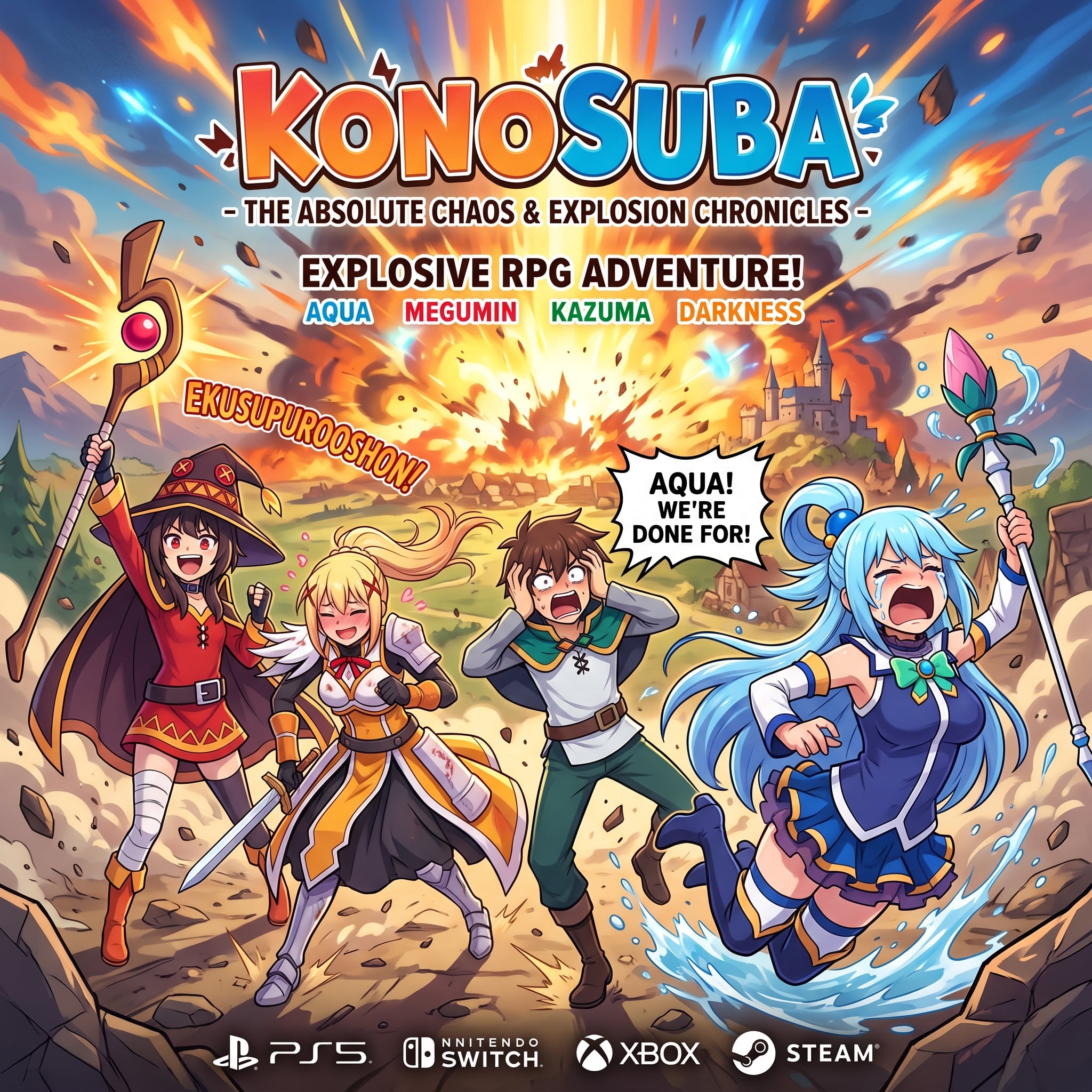 KonoSuba: Explosion-Fueled Chaos — The Comedy Game Where Failure Is the Only Option