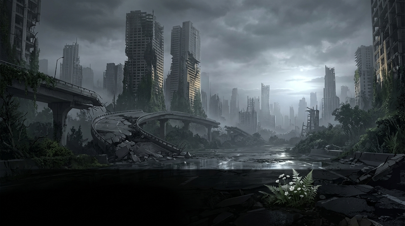 City Ruins at dusk