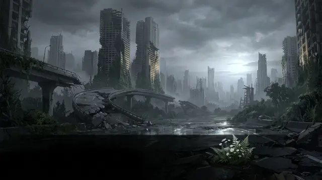 City Ruins at dusk