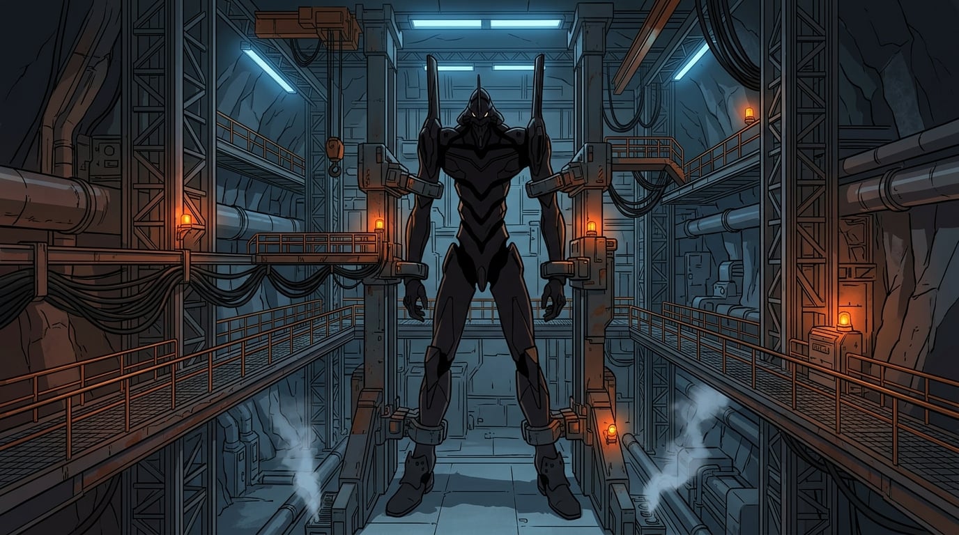 Eva cage hangar — scene background