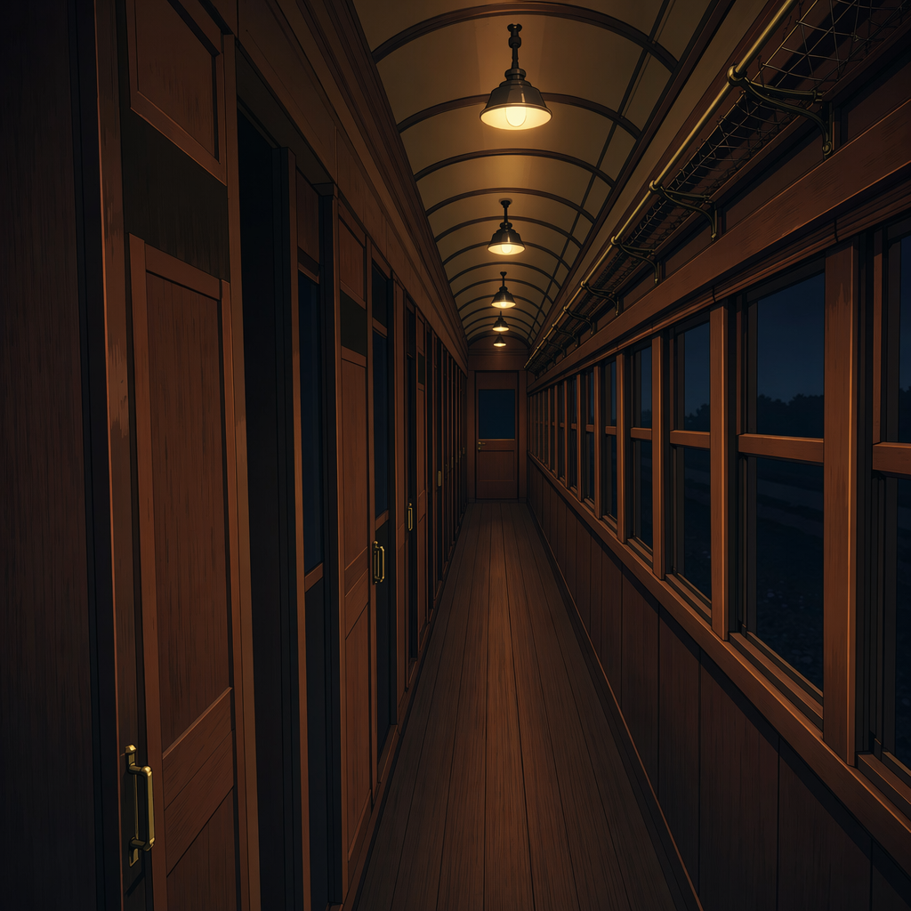 無限列車內部背景