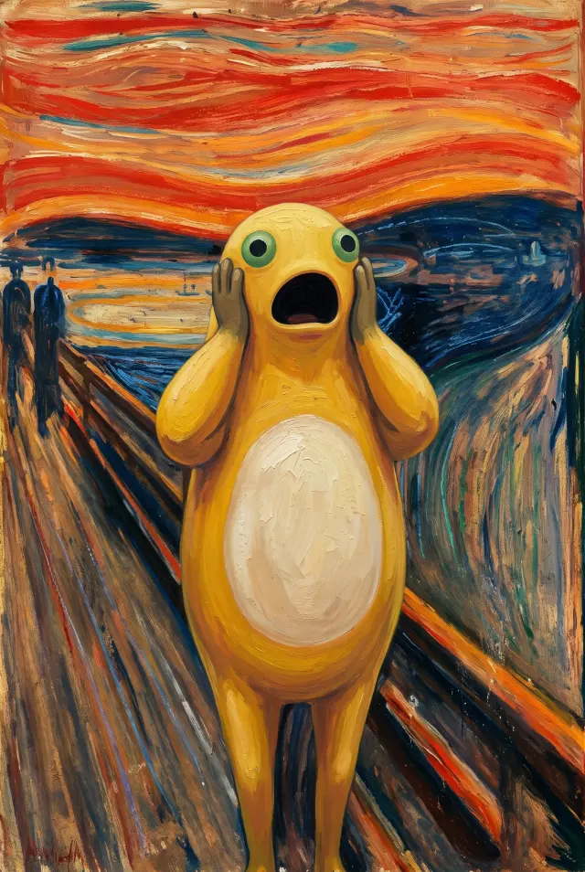 The Frog Scream — the milk frog on Munch’s bridge