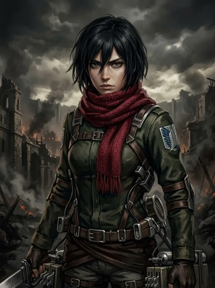 Attack on Titan cinematic frame