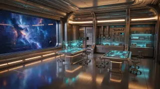 Science lab — scene background