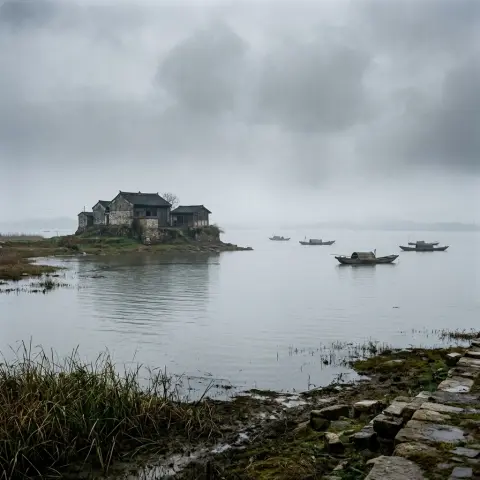 Poyang Lake Laoye Temple Waters