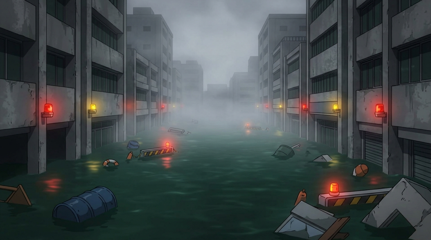 洪水区背景