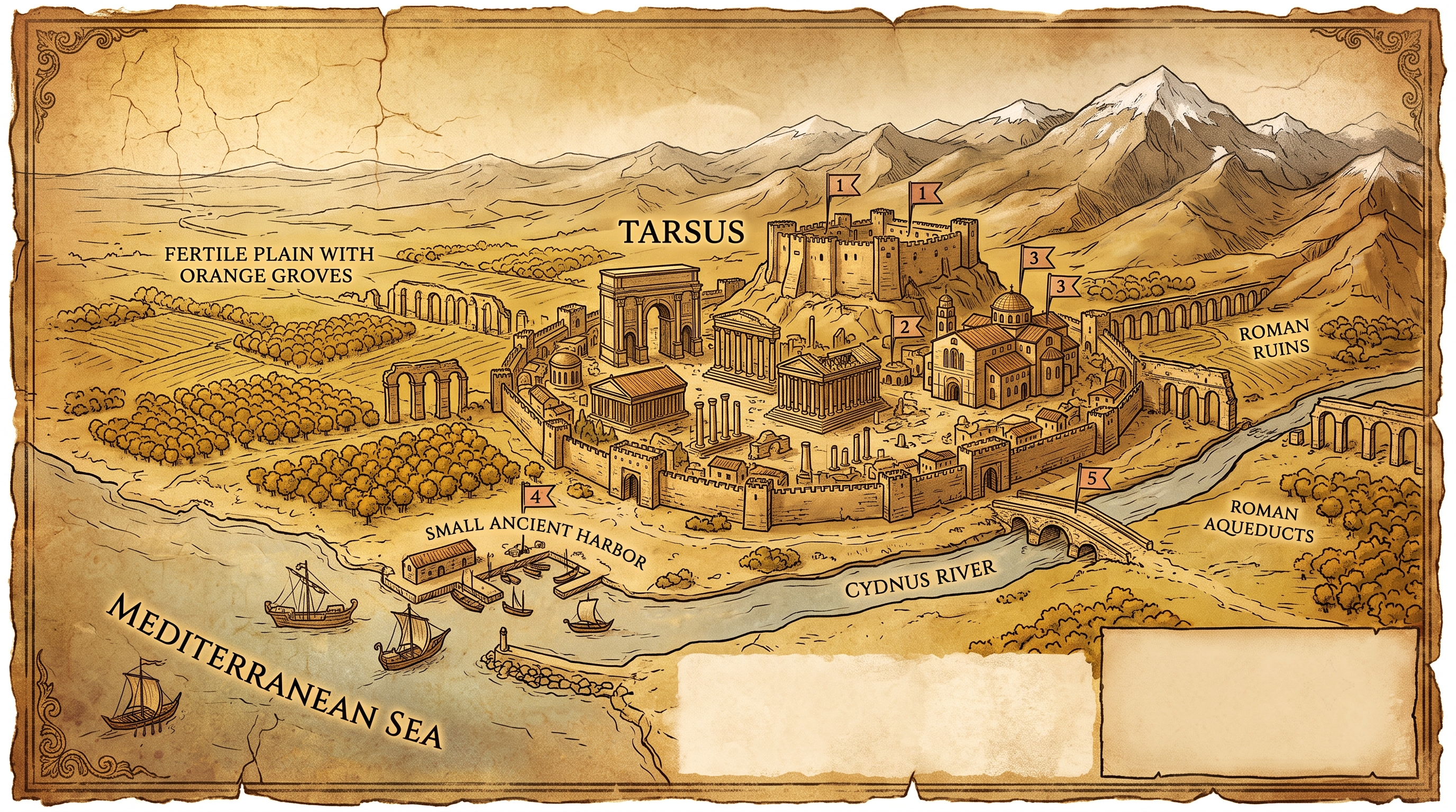 タルソス — 地図詳細ビュー