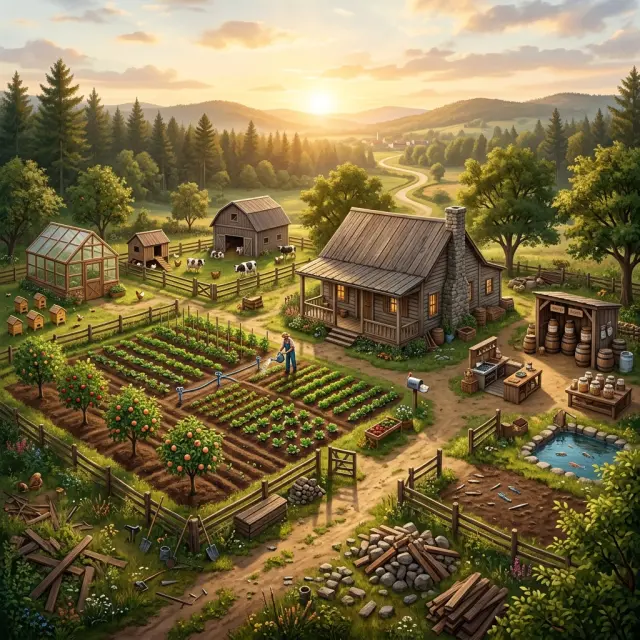 Player farm location art