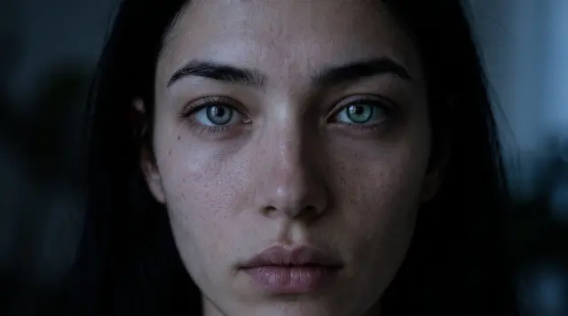 Reference frame — dim blue close-up of Ida