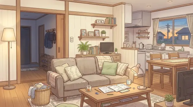 Hori household living room — Horimiya