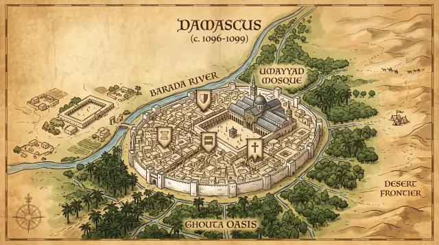 Damascus — map detail view