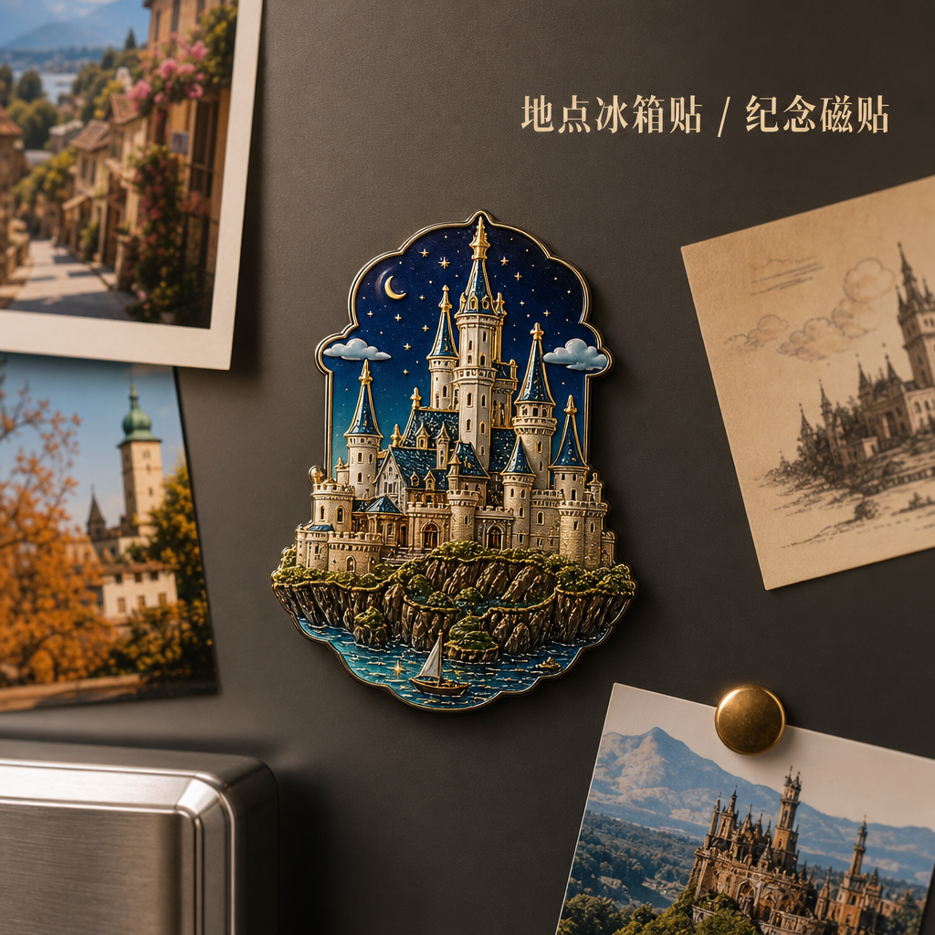 Location Fridge Magnet — template showcase sample
