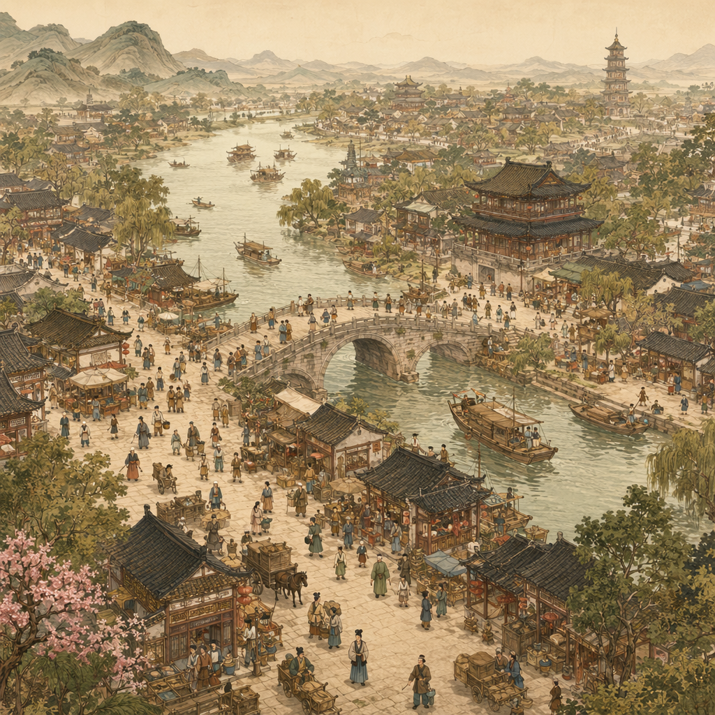清明上河—帝都・汴京に息づく水辺の市場経営