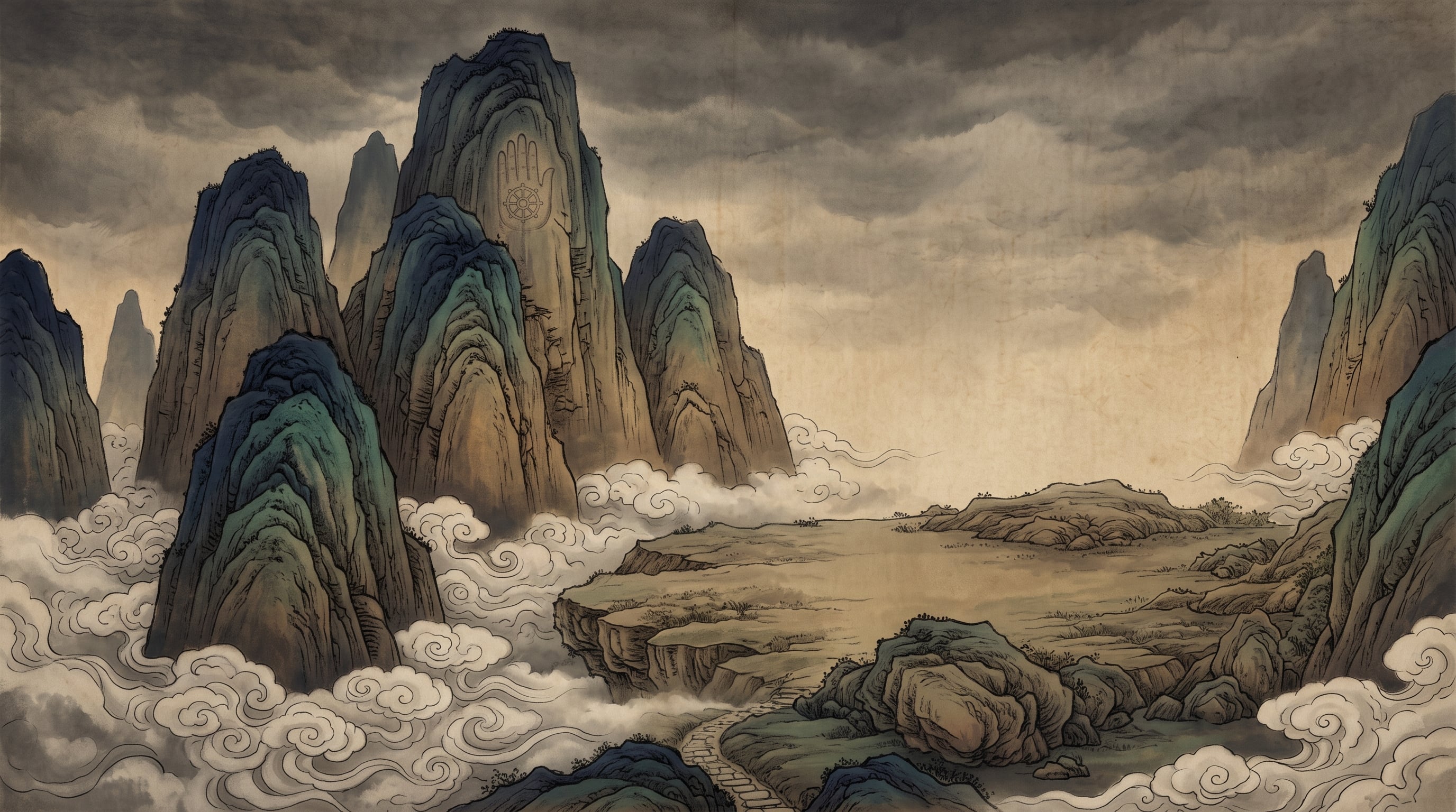 Hintergrund: Fünf-Elemente-Berg