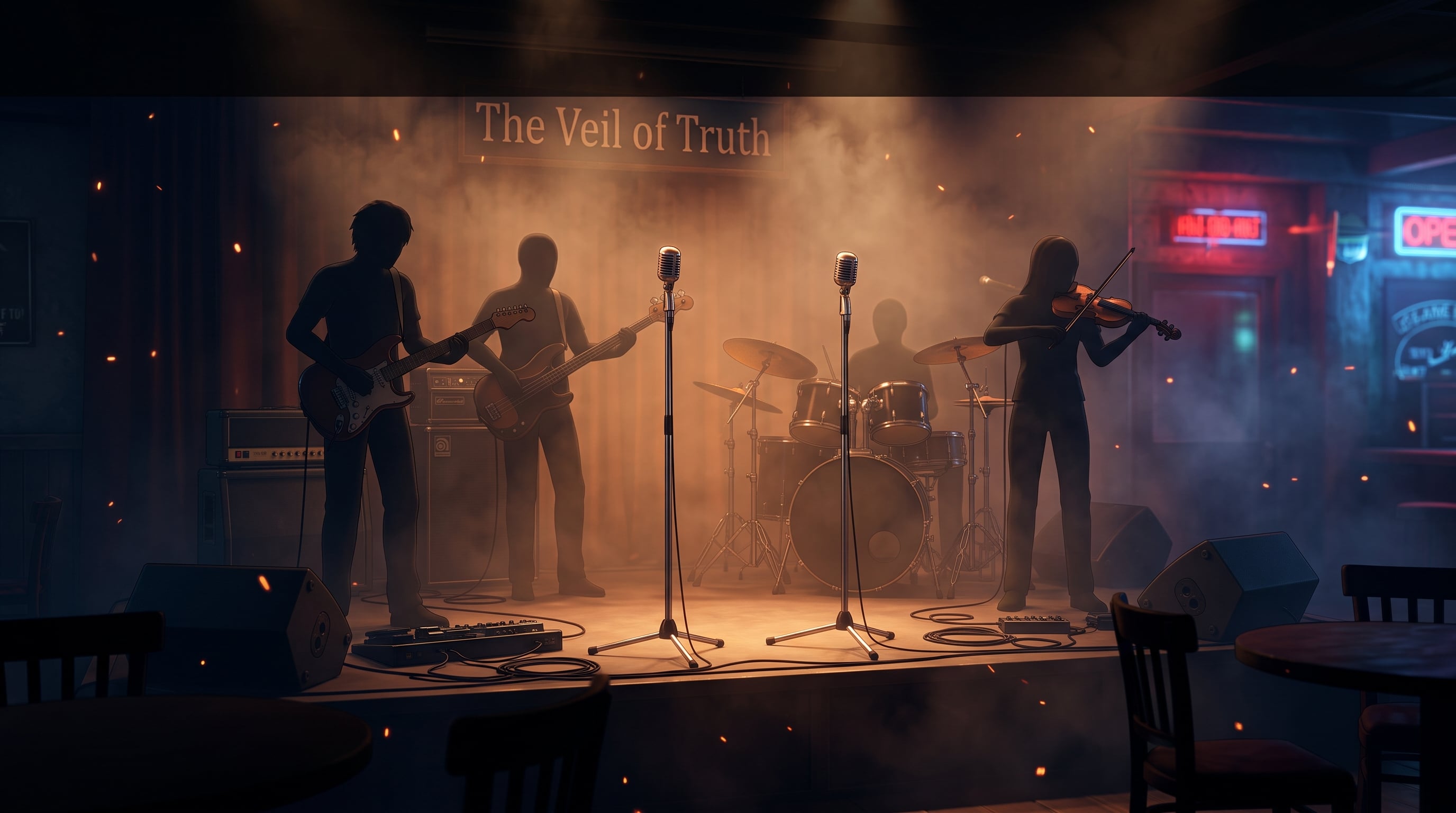 Semilla: stage_key, plano general del escenario de The Veil of Truth