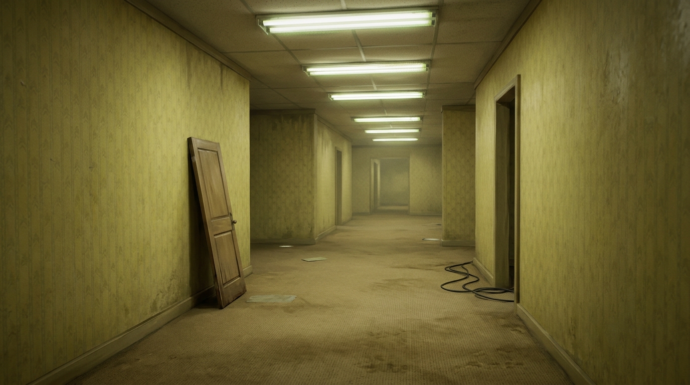 The Backrooms scene background