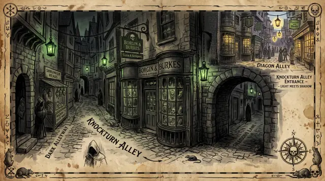 Knockturn Alley — the dark side of Diagon