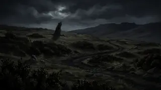 威爾斯山坡場景背景