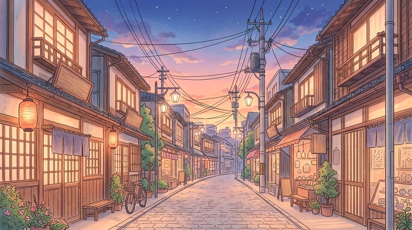 Juuban Street background