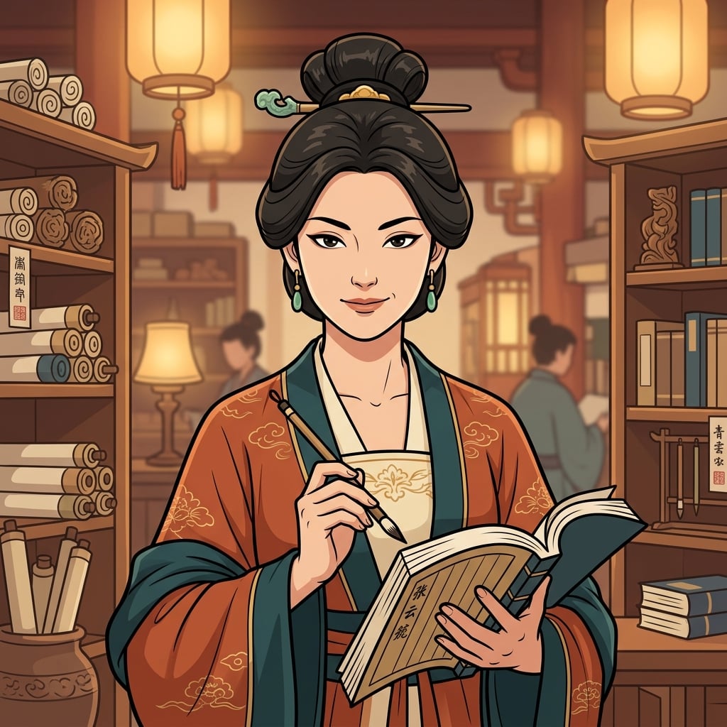 Хозяйка книжной лавки на Восточном рынке матушка Мэн (东市书坊掌柜孟娘)