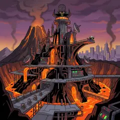 魔人啾啾的火山基地