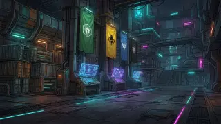 Corporate Trading Station — scene background