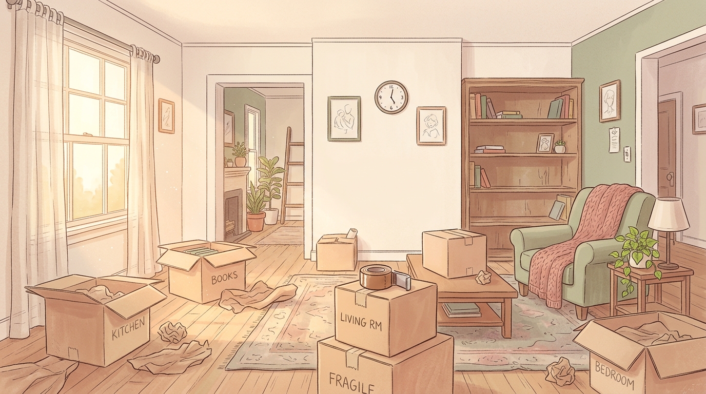 Moving Boxes — game title art