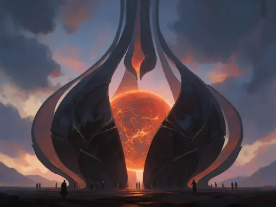 The Meridian Debt — Um mundo de ópera espacial estilo Interstellar construído com IA