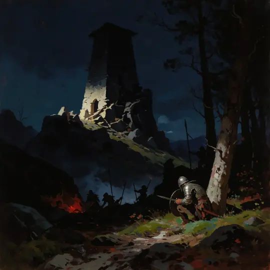The same dark fantasy prompt on Krea 2