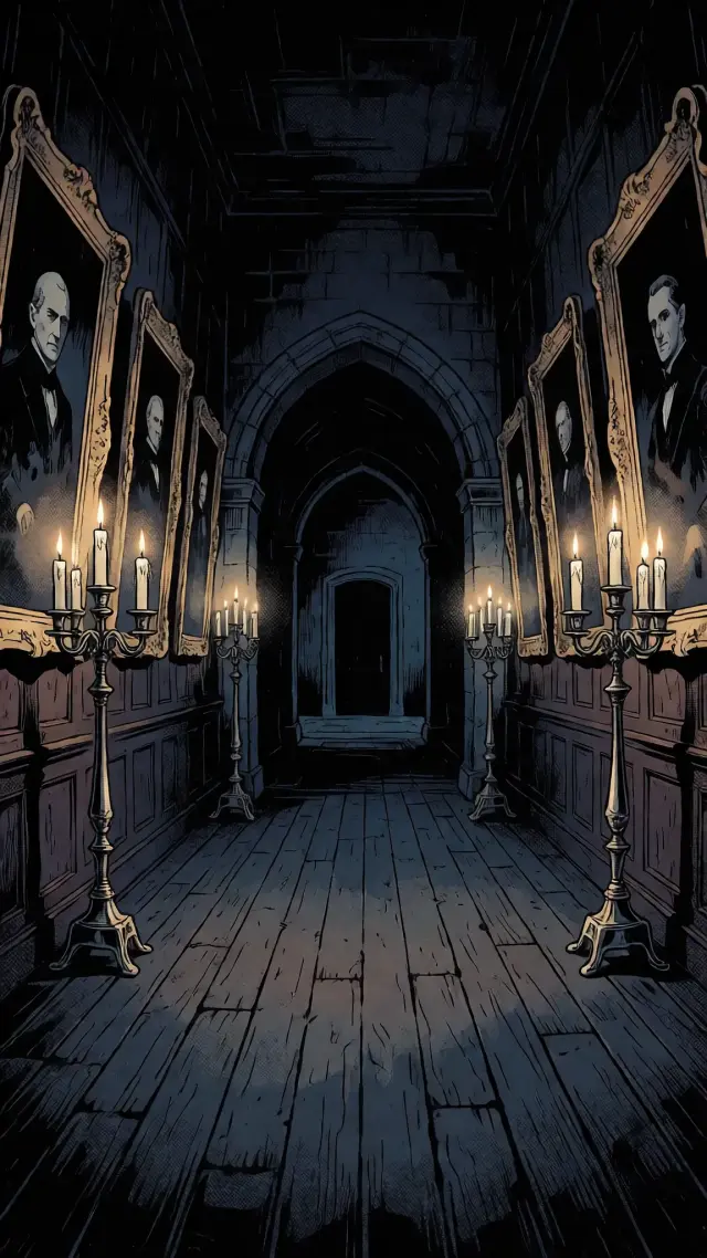 The Candlelit Hall — corridor reference